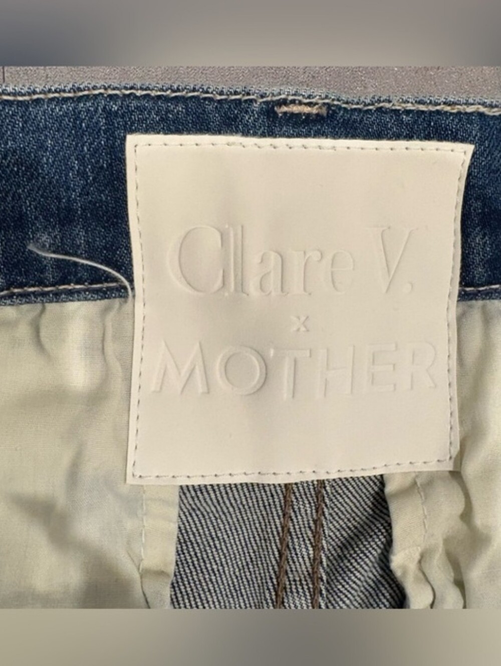 MOTHER x Clare V The Pleated Belle Prep Heel Playing in Paris Wide Leg 29 NWT - Picture 8 of 12